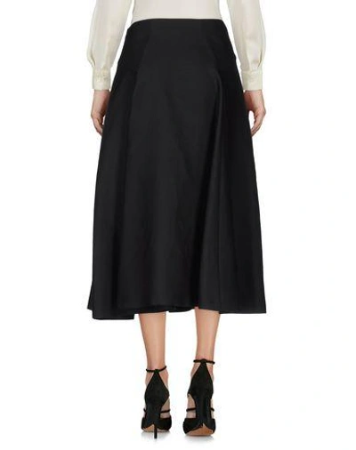 Shop Alberta Ferretti 3/4 Length Skirts In Black