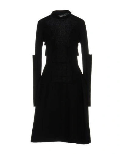 Shop Yohji Yamamoto Knee-length Dresses In Black