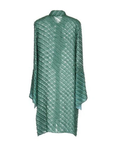 Shop Marco De Vincenzo Woman Short Dress Green Size 6 Silk, Viscose