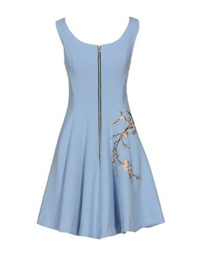 Shop Ainea Short Dress In Sky Blue