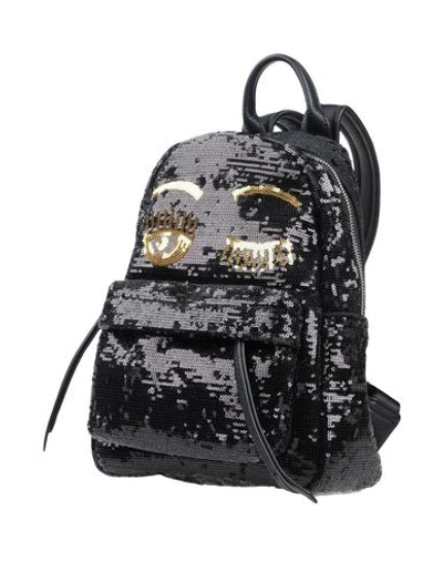 Shop Chiara Ferragni Backpacks & Fanny Packs In Black