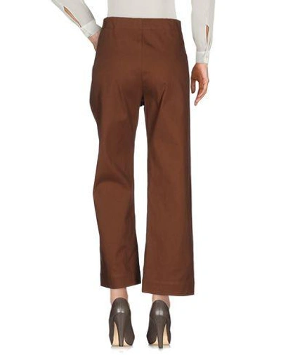 Shop Marni Casual Pants In Brown