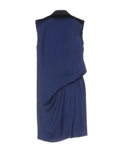 Shop Acne Studios Short Dress In Dark Blue