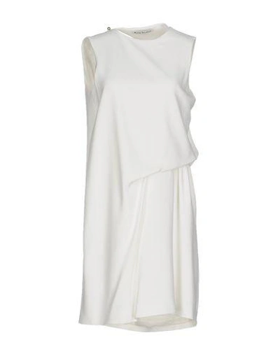 Acne Studios Short Dresses In White