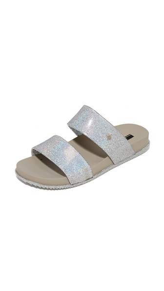 two band slide sandals