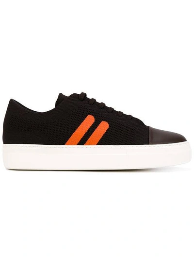 Shop Neil Barrett Striped Trainers