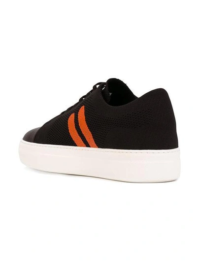 Shop Neil Barrett Striped Trainers