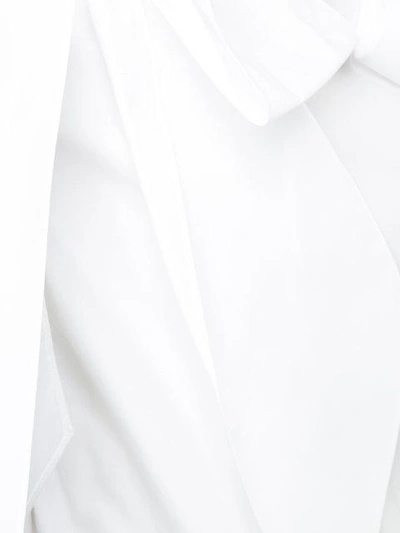 Shop Chloé Tie Cold Shoulder Blouse In White