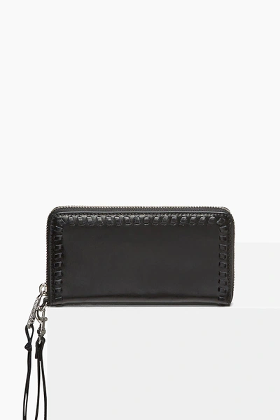 Rebecca Minkoff Vanity Leather Phone Wallet In Black