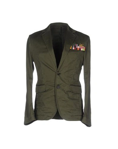 Dsquared2 西装上衣 In Military Green