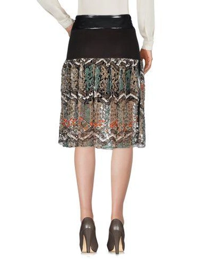 Shop Kolor Midi Skirts In Dark Brown