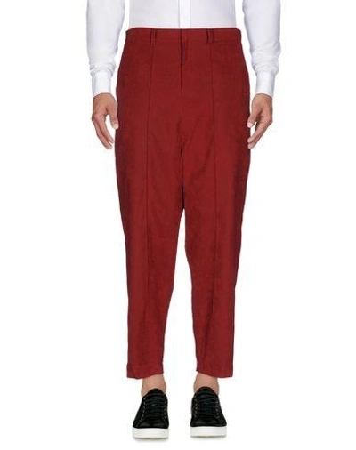 D.gnak By Kang.d Casual Pants In Maroon