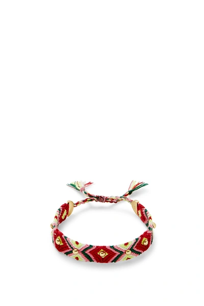 Shop Rebecca Minkoff Dome Stud Friendship Bracelet In Red