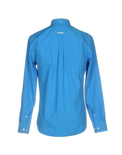 Shop Acne Studios Solid Color Shirt In Azure