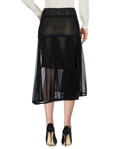 Shop Kolor 3/4 Length Skirts In Black