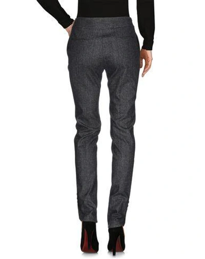 Shop Dior Casual Pants In Steel Grey