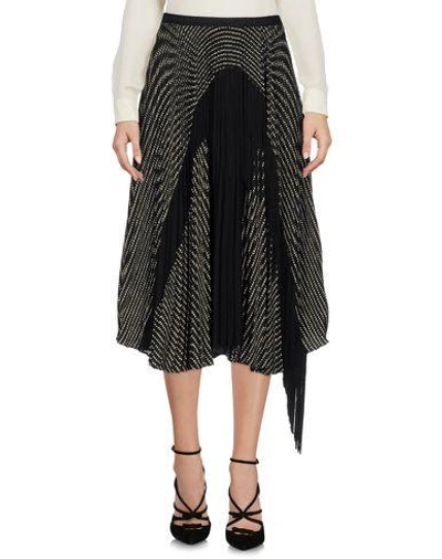 Shop Antonio Marras 3/4 Length Skirt In Black