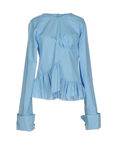 Marques' Almeida Blouse In Turquoise