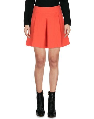 Shop Red Valentino Mini Skirt In Red