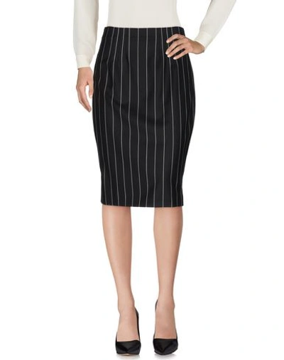 Versace 3/4 Length Skirt In Black