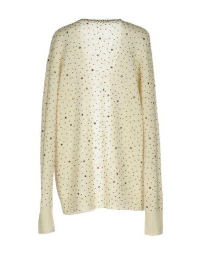 Shop Saint Laurent Cardigan In Ivory