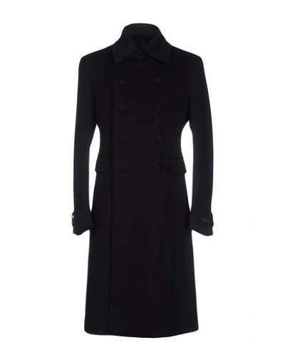 Shop Prada Coat In Black