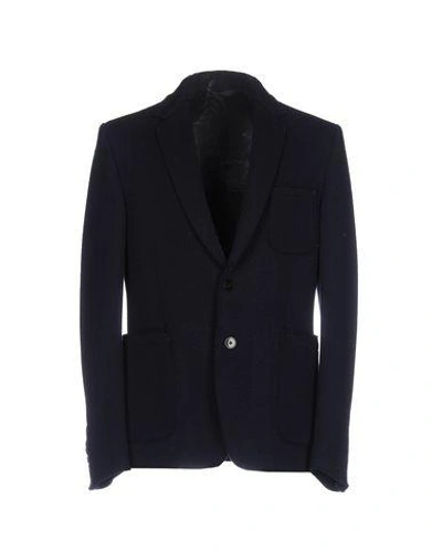 Shop Dondup Blazer In Dark Blue