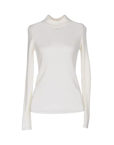 Courrèges Polo Neck In Ivory