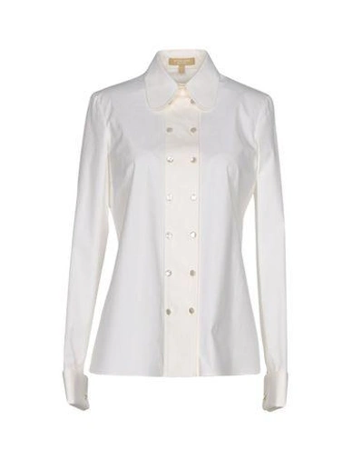 Shop Michael Kors Shirts In White