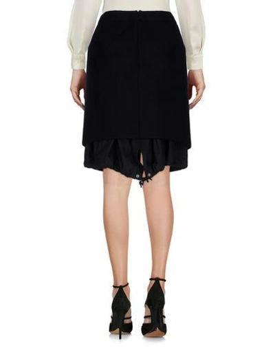 Shop Sacai Knee Length Skirts In Black