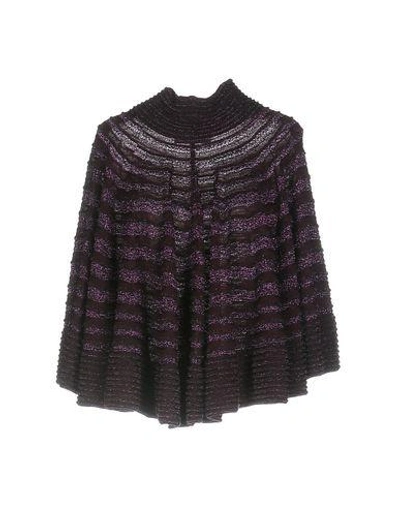 Shop Dsquared2 Capes & Ponchos In Deep Purple