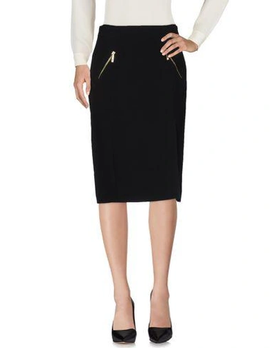 Versace Knee Length Skirts In Black