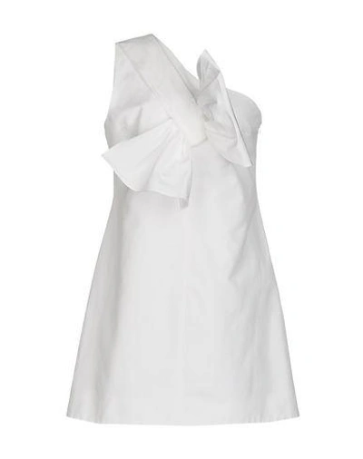 Shop Victoria Victoria Beckham Short Dress In White