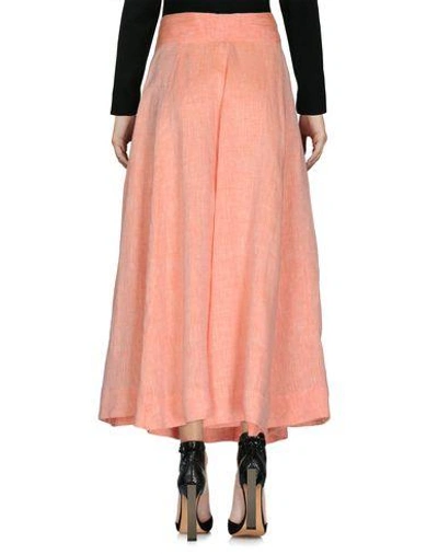 Shop Lisa Marie Fernandez 3/4 Length Skirts In Salmon Pink