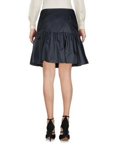 Shop Prada Knee Length Skirt In Steel Grey