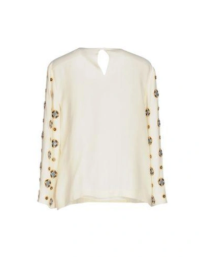 Shop Diane Von Furstenberg Blouse In Ivory