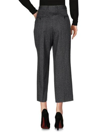Shop Prada Casual Pants In Steel Grey