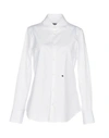 Dsquared2 Solid Color Shirts & Blouses In White