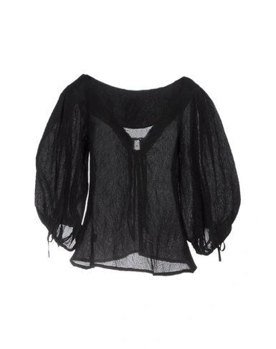 Shop Rosie Assoulin Blouse In Black