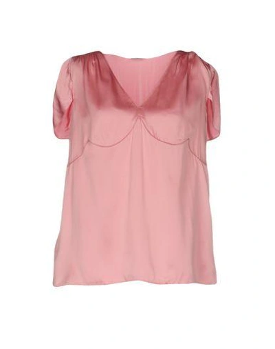 Shop Miu Miu Blouse In Pink