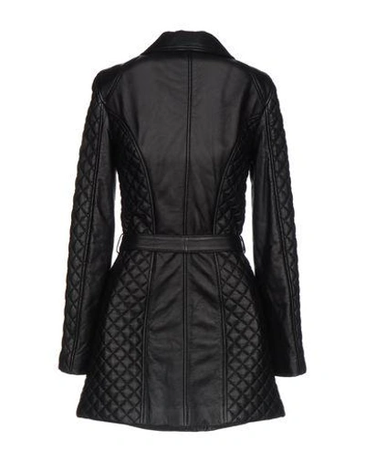 Shop Pierre Balmain Belted Coats In Black