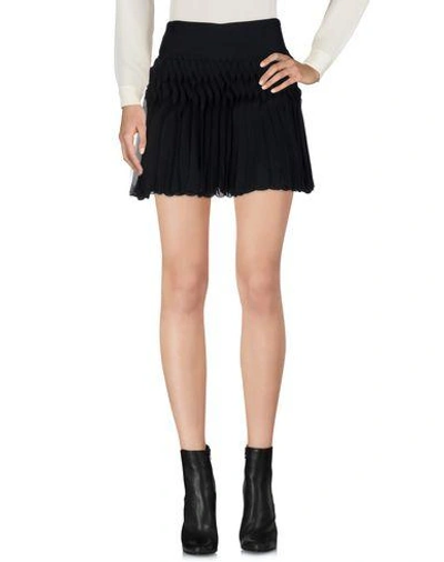 Shop Antonio Berardi Mini Skirt In Black