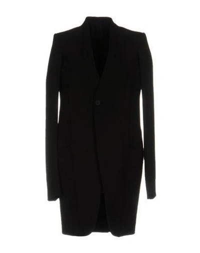 Shop Rick Owens Coat In Black