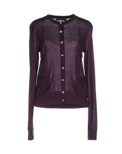 Dolce & Gabbana Cardigan In Purple