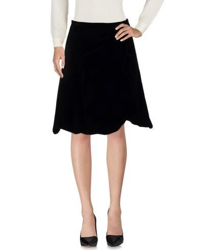 Shop Simone Rocha Knee Length Skirt In Black