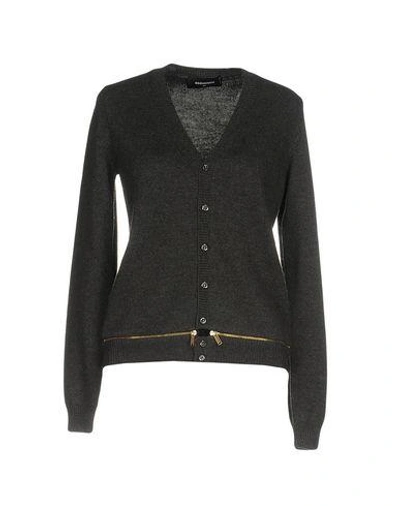 Shop Dsquared2 Cardigans In Steel Grey