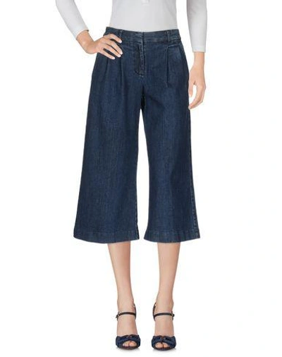 Shop Michael Michael Kors Denim Cropped In Blue