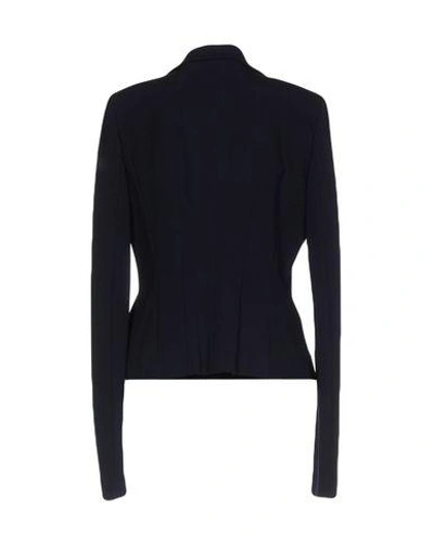 Shop Pinko Suit Jackets In Dark Blue