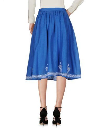 Shop Ymc You Must Create 3/4 Length Skirts In Azure
