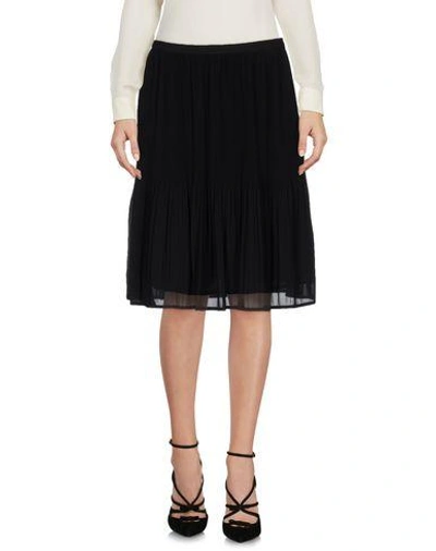 Michael Michael Kors Knee Length Skirt In Black